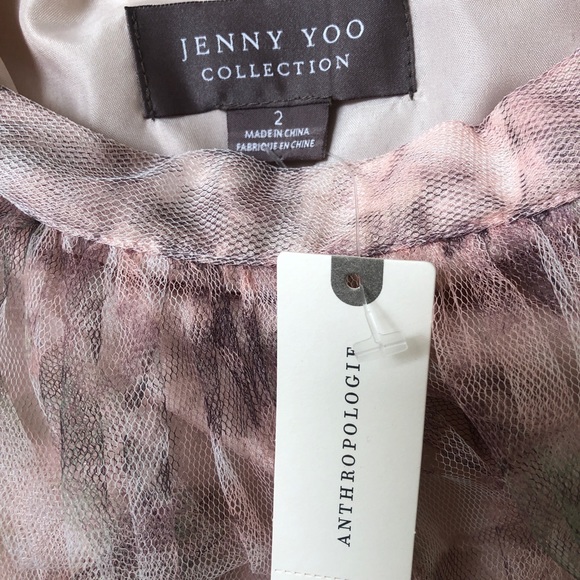 BNWT Jenny Yoo Anthropologie BHLDN floral tulle maxi skirt - Picture 4 of 4